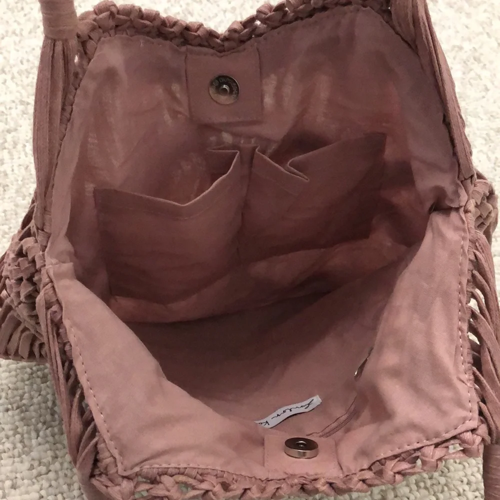 London Kaye Dusty Rose Hobo Bag - Picture 5 of 10